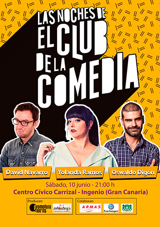 Cartel LAS NOCHES DE EL CLUB DE LA COMEDIA en Gran Canaria