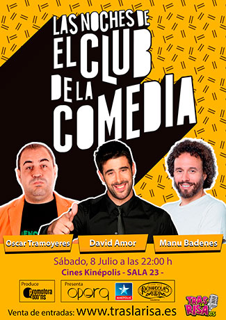 Cartel LAS NOCHES DE EL CLUB DE LA COMEDIA en Valencia